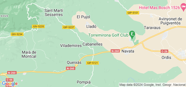 Mapa de Cabanelles