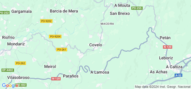 Mapa de Covelo