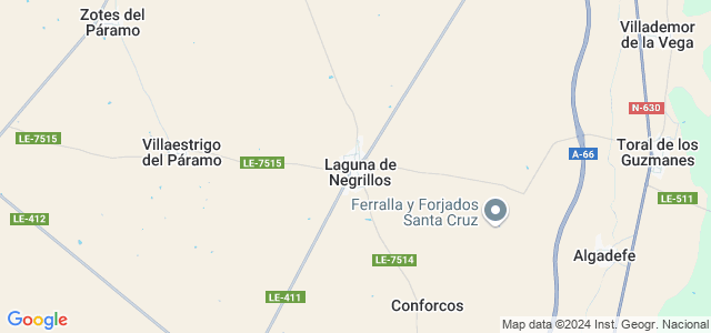 Mapa de Laguna de Negrillos