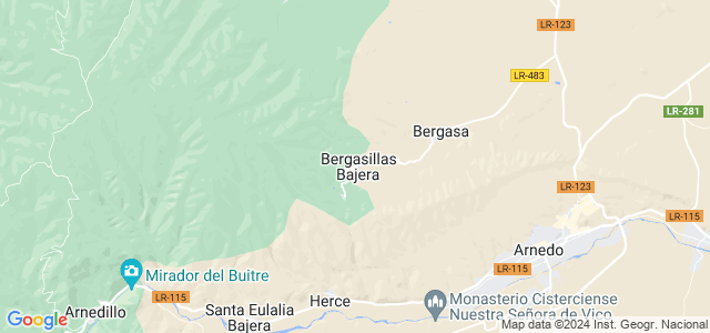 Mapa de Bergasillas Bajera