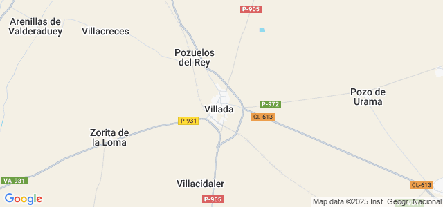 Mapa de Villada