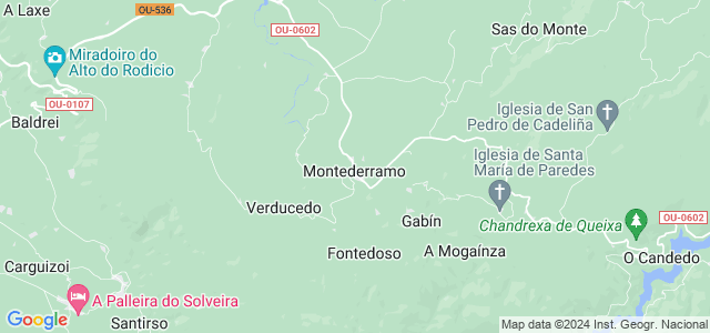 Mapa de Montederramo