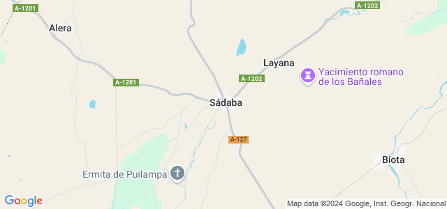 Mapa de Sádaba