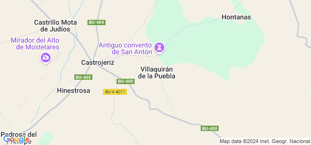 Mapa de Villaquirán de la Puebla