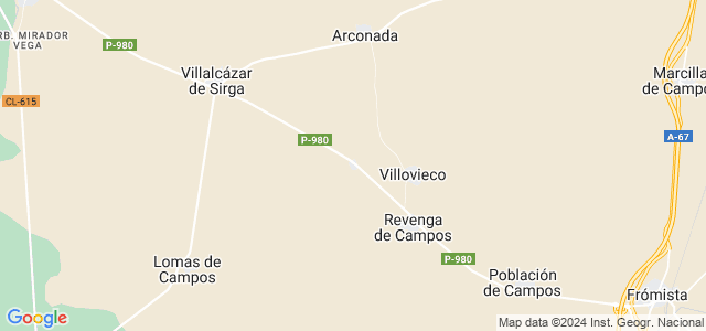 Mapa de Villarmentero de Campos