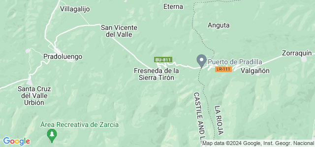 Mapa de Fresneda de la Sierra Tirón