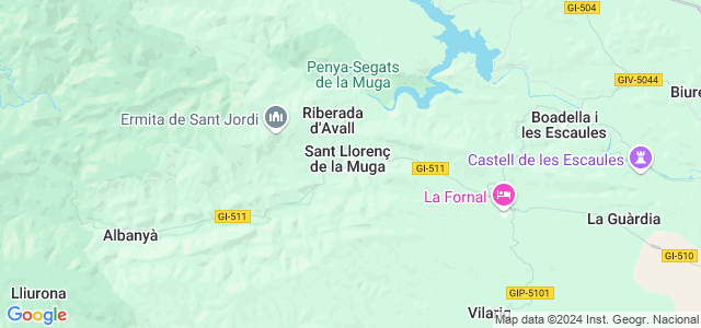 Mapa de Sant Llorenç de la Muga