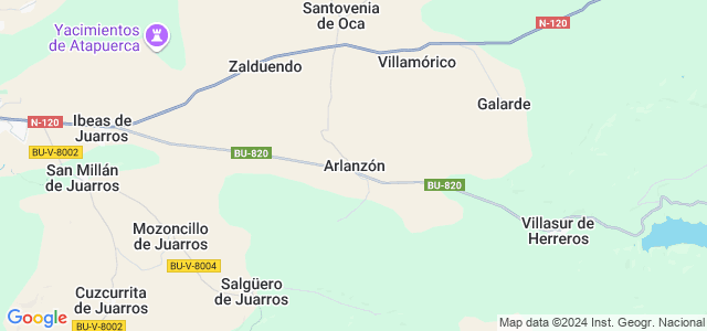 Mapa de Arlanzón