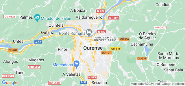 Mapa de Ourense