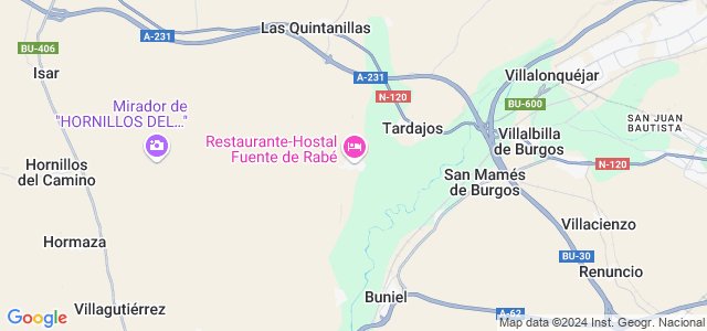 Mapa de Rabé de las Calzadas