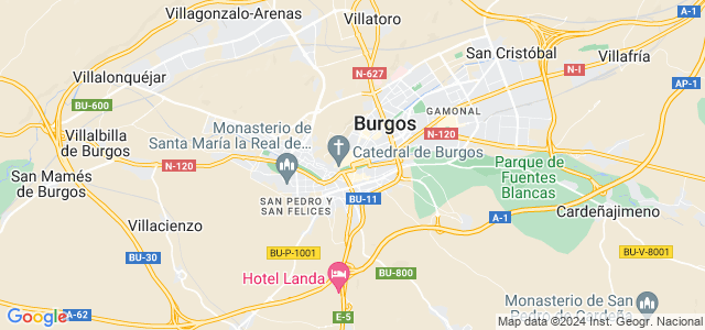 Mapa de Burgos