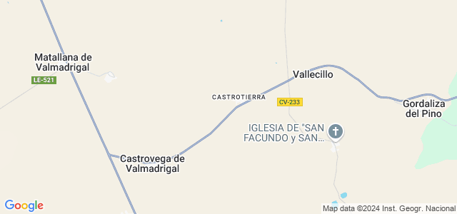 Mapa de Castrotierra de Valmadrigal