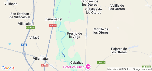 Mapa de Fresno de la Vega