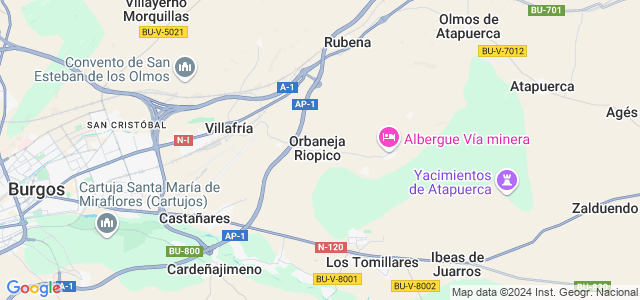 Mapa de Orbaneja Riopico