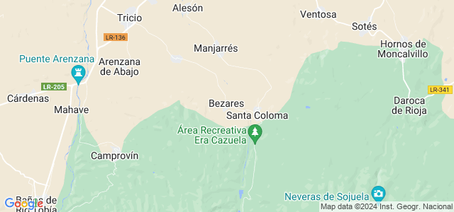 Mapa de Bezares