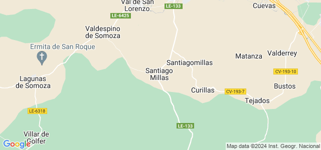 Mapa de Santiago Millas