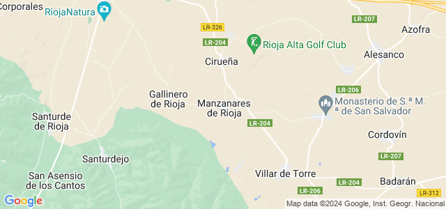 Mapa de Manzanares de Rioja