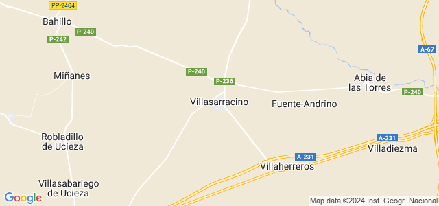 Mapa de Villasarracino