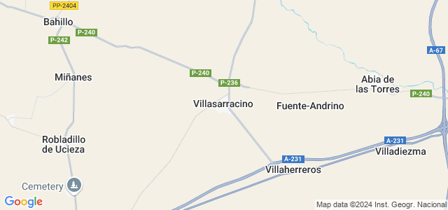 Mapa de Villasarracino