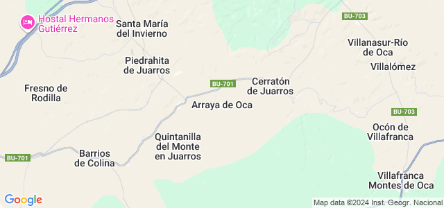 Mapa de Arraya de Oca