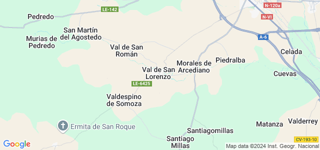 Mapa de Val de San Lorenzo