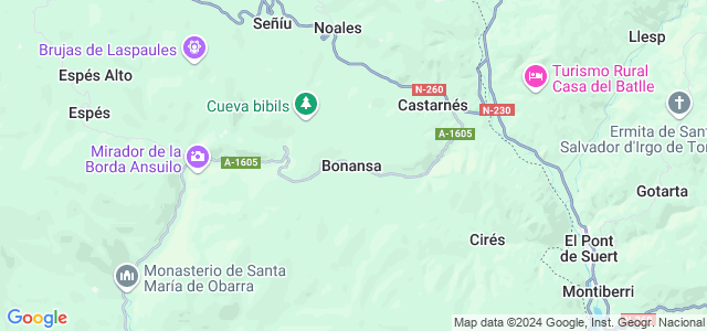 Mapa de Bonansa