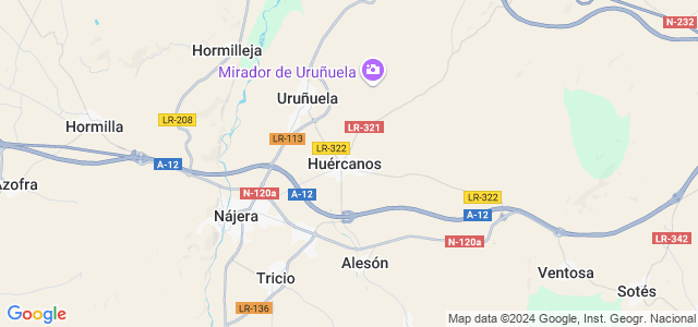 Mapa de Huércanos