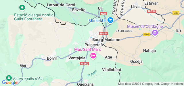 Mapa de Puigcerdà