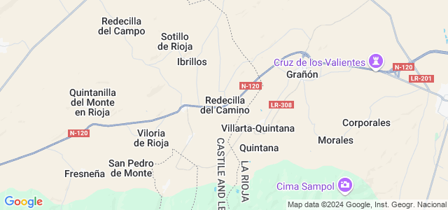 Mapa de Redecilla del Camino