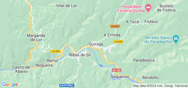 Mapa de Quiroga