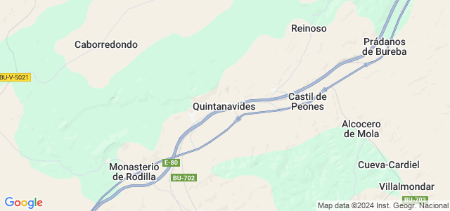 Mapa de Quintanavides