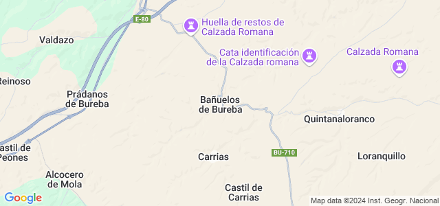 Mapa de Bañuelos de Bureba