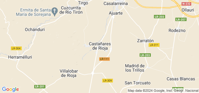 Mapa de Castañares de Rioja