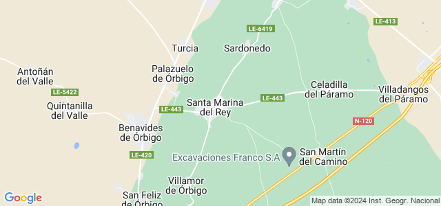 Mapa de Santa Marina del Rey