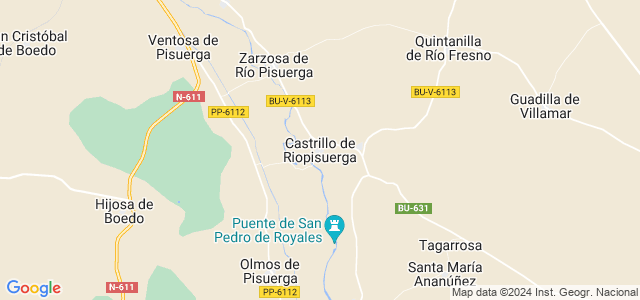 Mapa de Castrillo de Riopisuerga