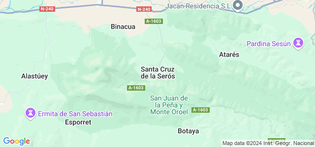 Mapa de Santa Cruz de la Serós