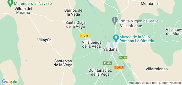 Mapa de Villaluenga de la Vega