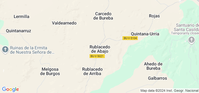 Mapa de Rublacedo de Abajo