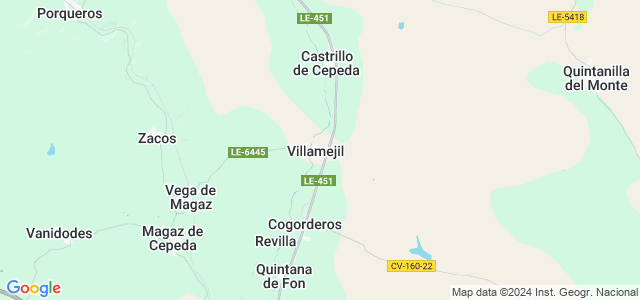 Mapa de Villamejil