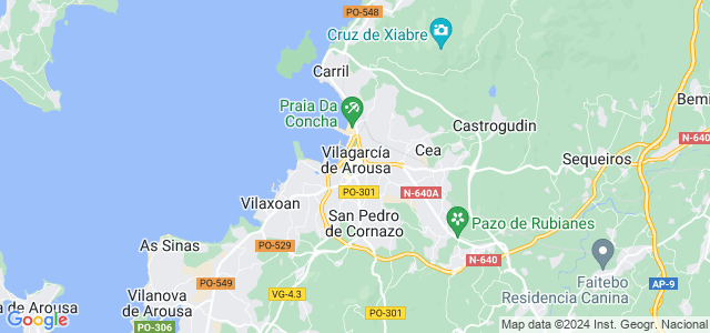 Mapa de Vilagarcía de Arousa
