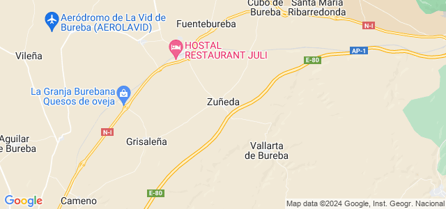 Mapa de Zuñeda
