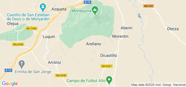 Mapa de Arellano