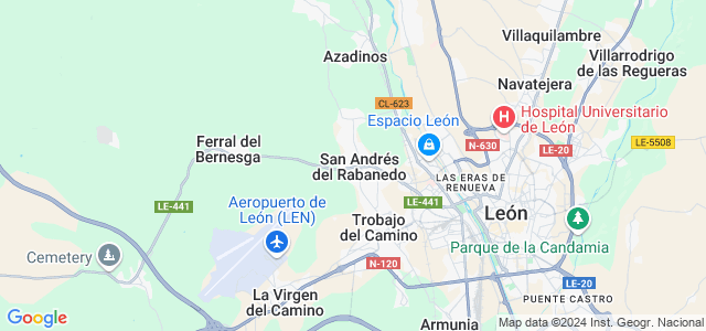 Mapa de San Andrés del Rabanedo