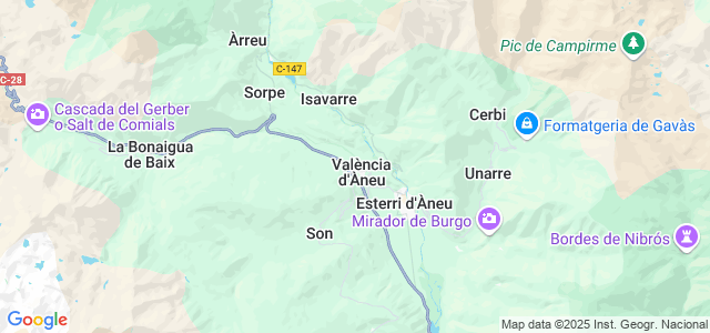 Mapa de Alt Àneu