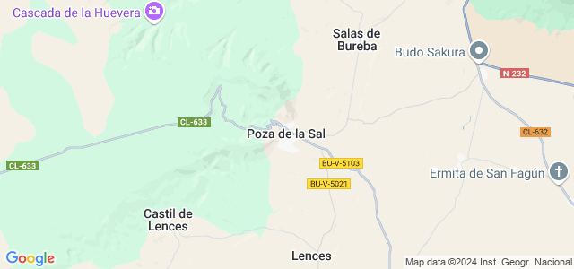 Mapa de Poza de la Sal