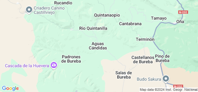 Mapa de Aguas Cándidas