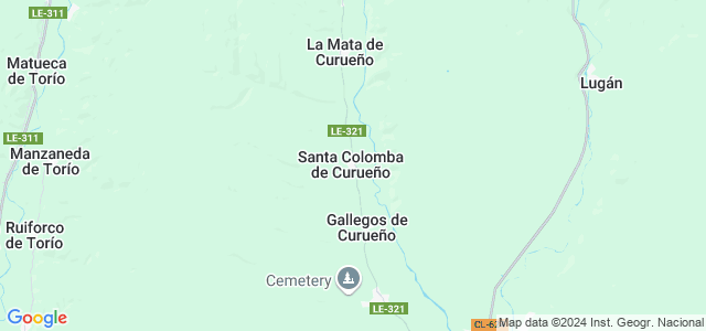 Mapa de Santa Colomba de Curueño