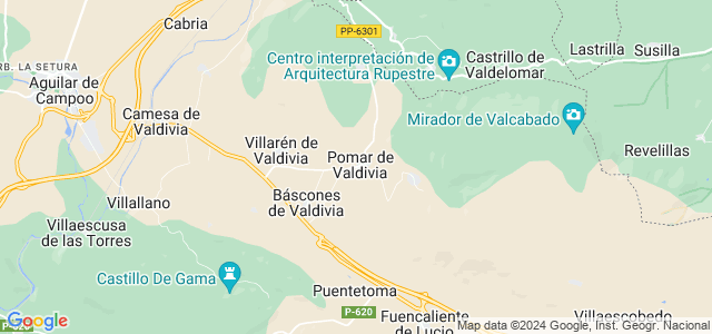 Mapa de Pomar de Valdivia