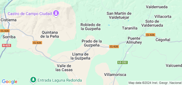 Mapa de Prado de la Guzpeña