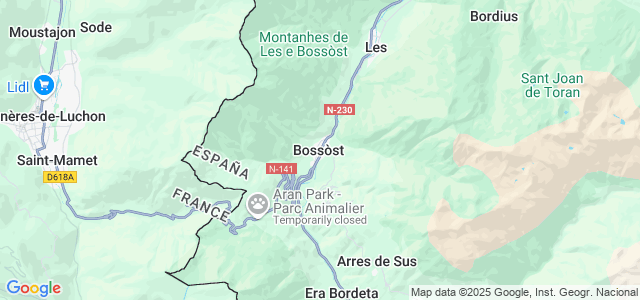 Mapa de Bossòst